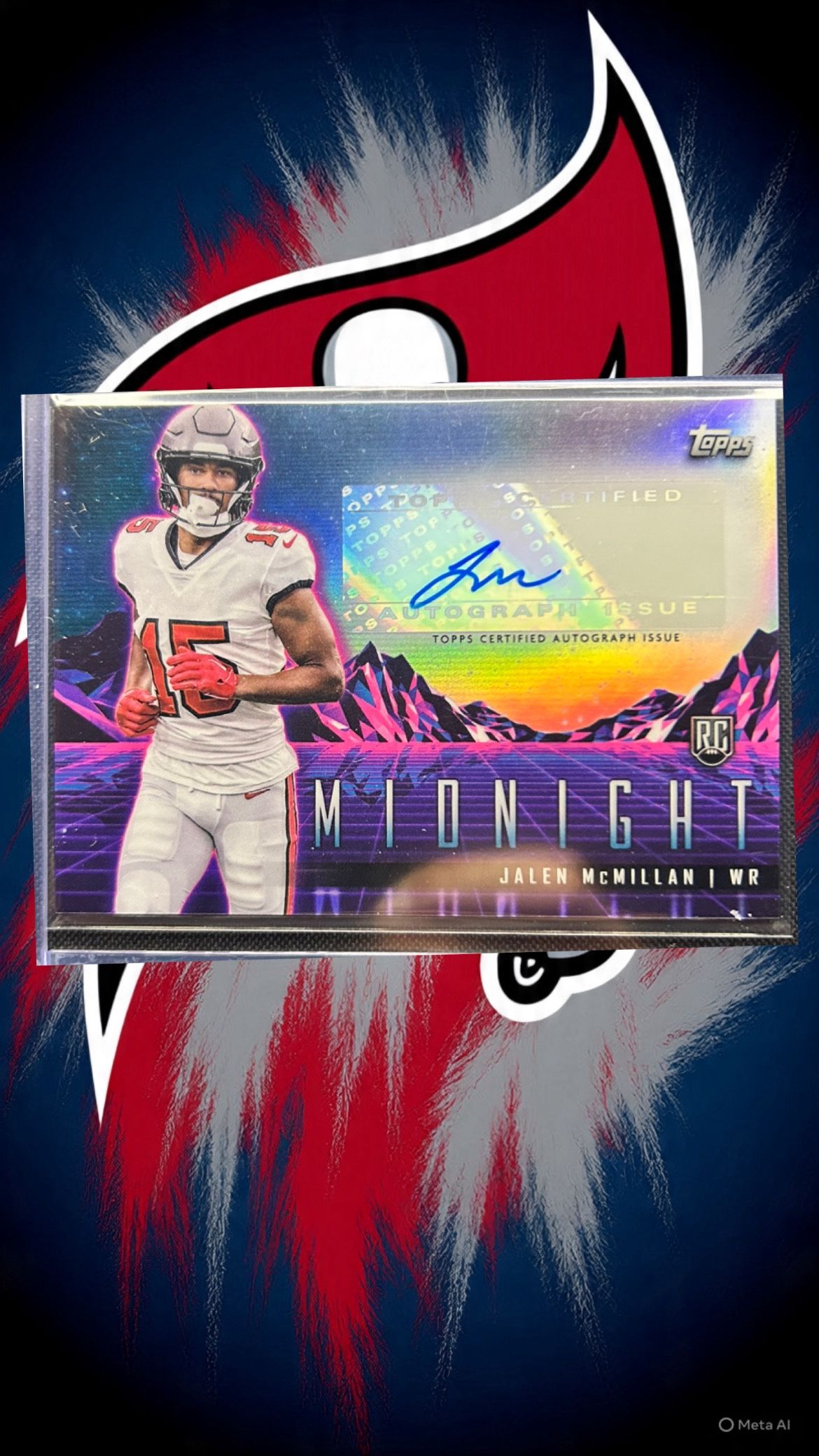 Jalen McMillan 2023 Midnight RC Auto Tampa Bay Buccaneers