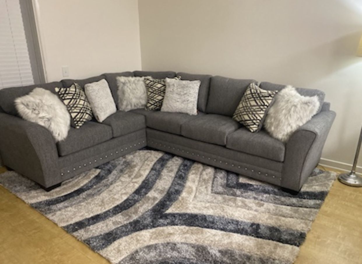 Sectional Couch And Rug