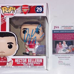 HECTOR BELLERIN SIGNED AUTOGRAPHED ARSENAL SOCCER FUNKO POP #29 FUTBOL JSA COA!