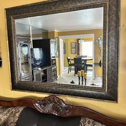 Espejo Grande Color Chocolate Muy Bonito 