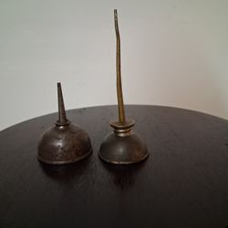 2ea Antique Oil Cans 