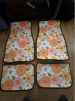 Car Floor Mat Set 4-Piece Universal Fit