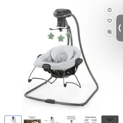 Graco Simple Sway 2-in-1 Infant Baby Swing, Emersyn