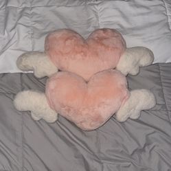 Pink Heart Pillows For Car Seat
