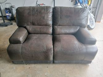 $80 obo reclinable sofa and love seat  (2 pcs)