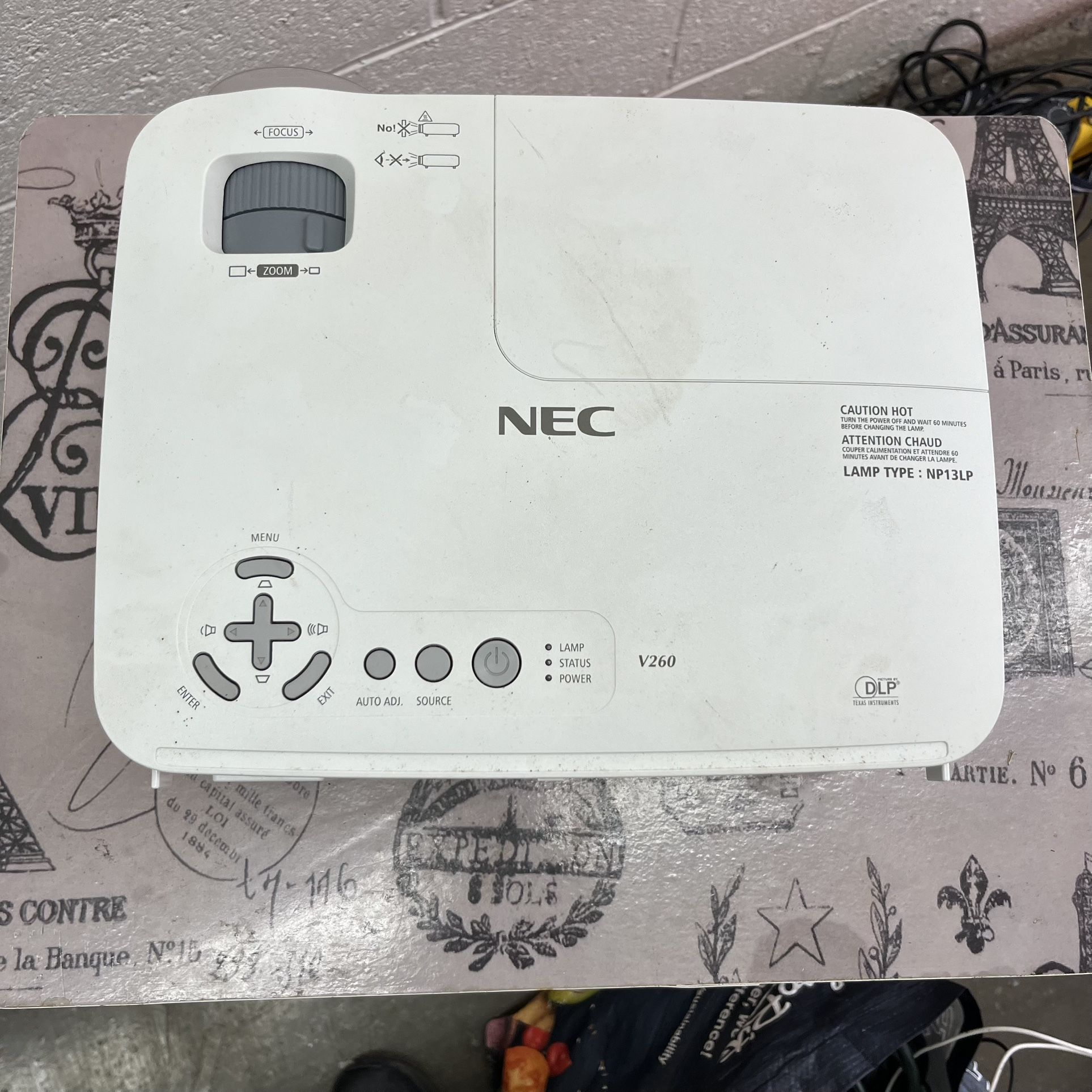NEC NP115 1400810EF DLP Desktop Projector 3158 Lamp Hours