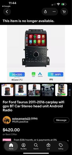 Ford Taurus 2011-2019 Android 14 CarPlay Car Stereo Radio GPS 2G+32G FM RDS