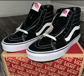 Brand new Vans Sk8-Hi Black White High-Top Sneakers