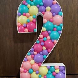 Mosaic Balloon Numbers And Letters