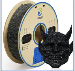 3D Printer Filament PLA Filament 1.75mm Laser Paillette Series-Galaxy Black Filament 1kg(2.2lbs)