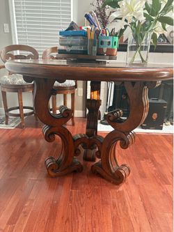 Solid Heavy Wood Bar Height Table/Entryway Table