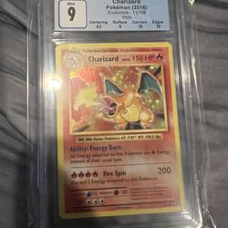 2016 Charizard CGC 9 Mint