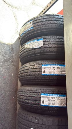 ST 225/75/15 trailer tires 🛞 10ply