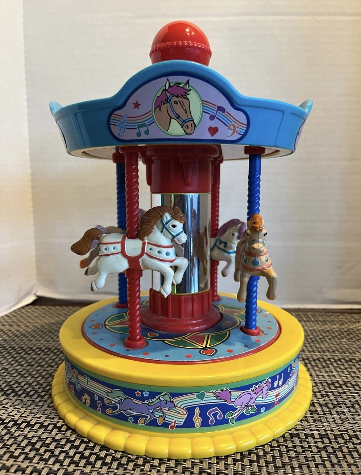 Vintage 1991 Musical Merry Go Round Carousel