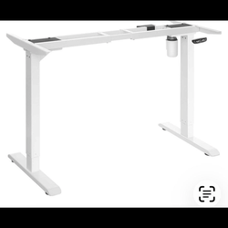 Electric sit to stand desk frame