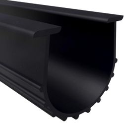 Door 20FT U-Bottom Weather Stripping Rubber Seal Strip Replacement, Weatherproofing Universal Sealing Professional Grade T Rubber,5/16" T Ends, 3 3/4"