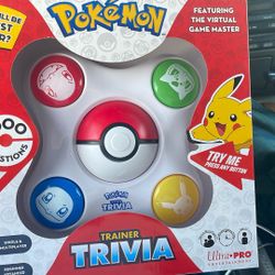 Pokemon trivia game works brand new