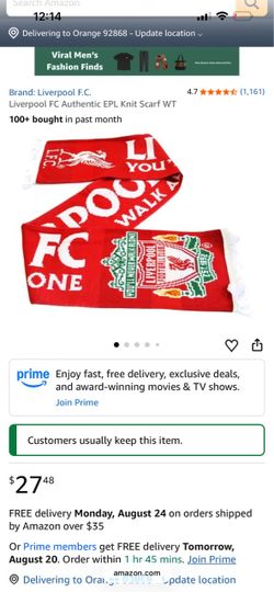 Liverpool FC Authentic EPL Knit Scarf