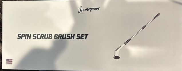 Spin scrub brush set