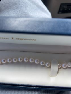 Mikimoto Blue Lagoon Cultured Pearl Bracelet in Original Box