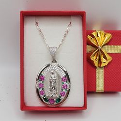 Medalla De La Virgen Plata 925