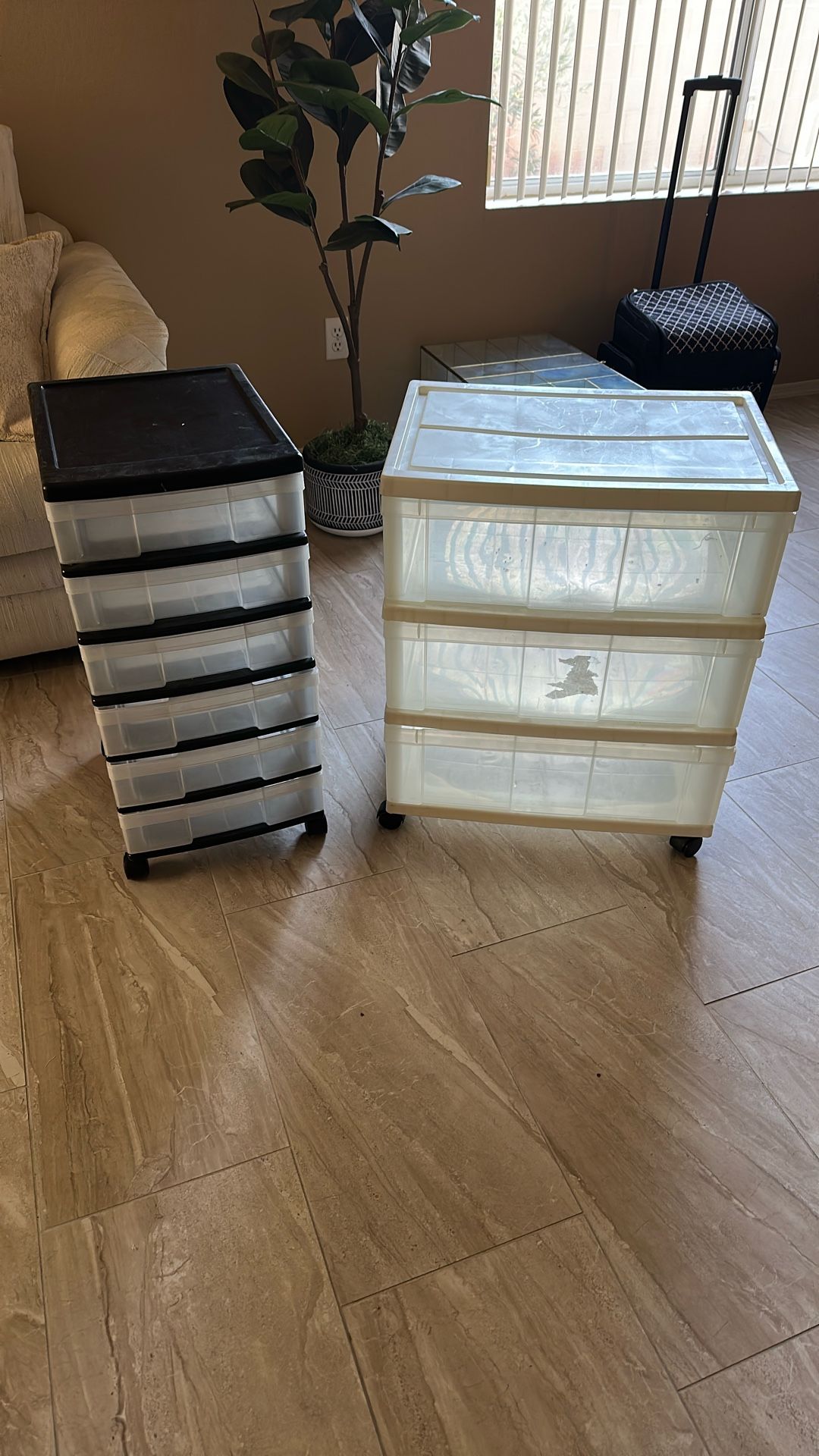 Storage Bins with Drawers And Wheels