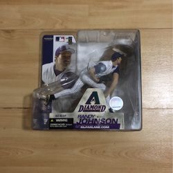 2003 MLB Sports Picks Series 7 Randy Johnson Action Figure [White Jersey]