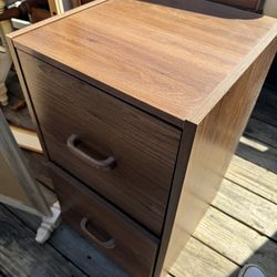 Wood Filing Cabinet $50