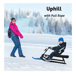 SNOW RACE SLED WITH STEERING AND BRAKE ❄️49.00❄️💥 BRAND NEW 💥