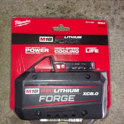 New Milwaukee FORGE 8.0 Battery M18