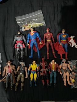 Marvel and DC figures