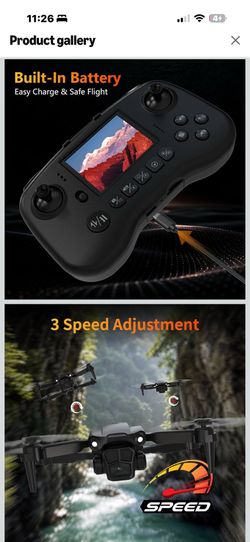 New in box! TD12Pro Drone with 1080P Camera for Adults Kids, Mini Drone with LCD Screen Remote, Foldable Remote Control Quadcopter, One Key Start, Eas