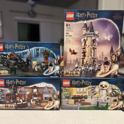 Lego Harry Potter Bundle Lot of 4 Sets New Sealed Hogwarts Carriage & Castle & Owlery  & Hedwig