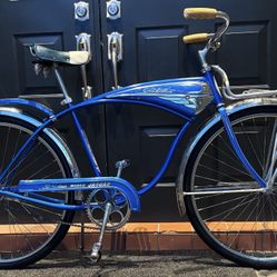 Schwinn Vintage 6/1/1959 MARK II JAGUAR All Original Unrestored Radiant Blue Mens 26”S-7 Rims