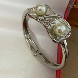 Pulsera Stainlend Cañita ADORNO Perlas