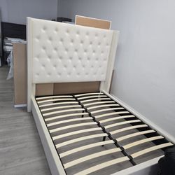 Bed Frame Queen Size🛏Cama Tamaño Queen💫Financing Available~Fast Delivery 🚛💨