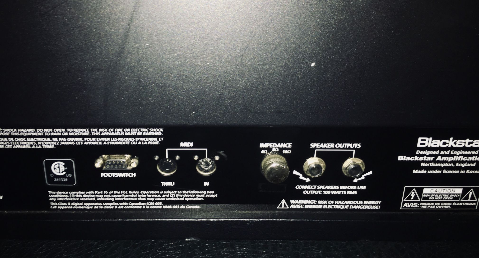 Blackstar Series One 100 Watt Tube Amp ( + Footswitch )