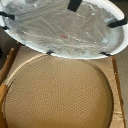 36 X 36 circular Thick Very Heavy Glass Top