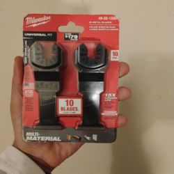 Milwaukee 49-25-1230 1-3/8" Universal Fit Multi-Tool Oscillating Blade 10-Pack