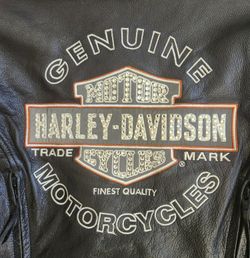 Womens Harley Davidson Swaroski Crystal Jacket Size Large