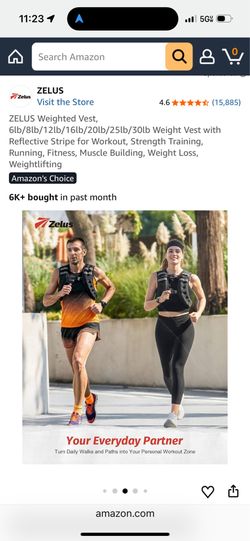 ZELUS Weighted Vest,