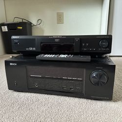 Denon AVR-1613 5.1 Surround Receiver , SONY SPEAKER SYSTEM, SONY DVD PLAYER 