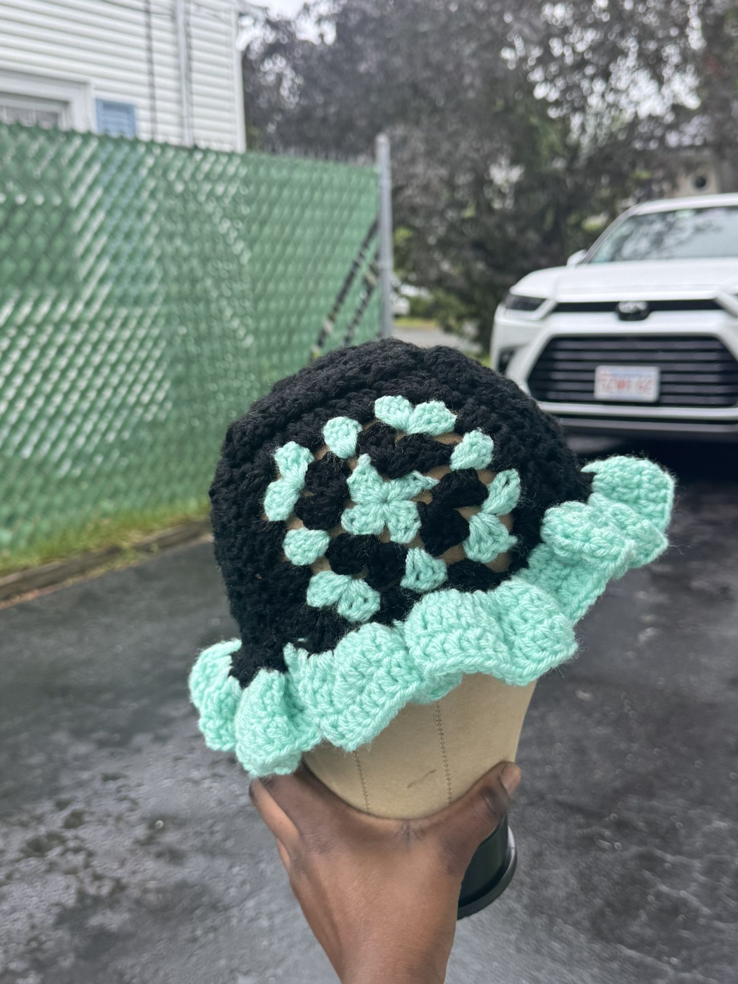 Ruffle Crochet Hat