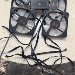 Skytech 6Pcs RGB Fans With Hub