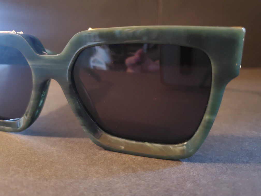 Pre-owned 1.1 Millionaires Sunglasses Green Marble