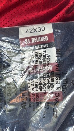 Flame Resistant Work Pants 42x30 Relaxed Fit