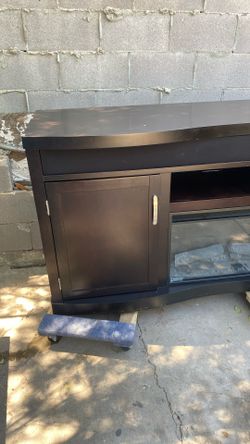 Chimenea Con Mueble Para La Televisión 