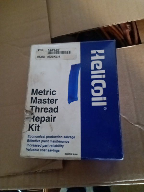 2 Helicoil Master Thread Repair Kits. M20x2.5 ,M14x2