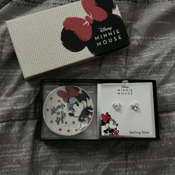 Disney Minnie Mouse Sterling Silver Earrings