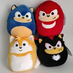 4-pc Squishmallows Sonic the Hedgehog 7" Plushies